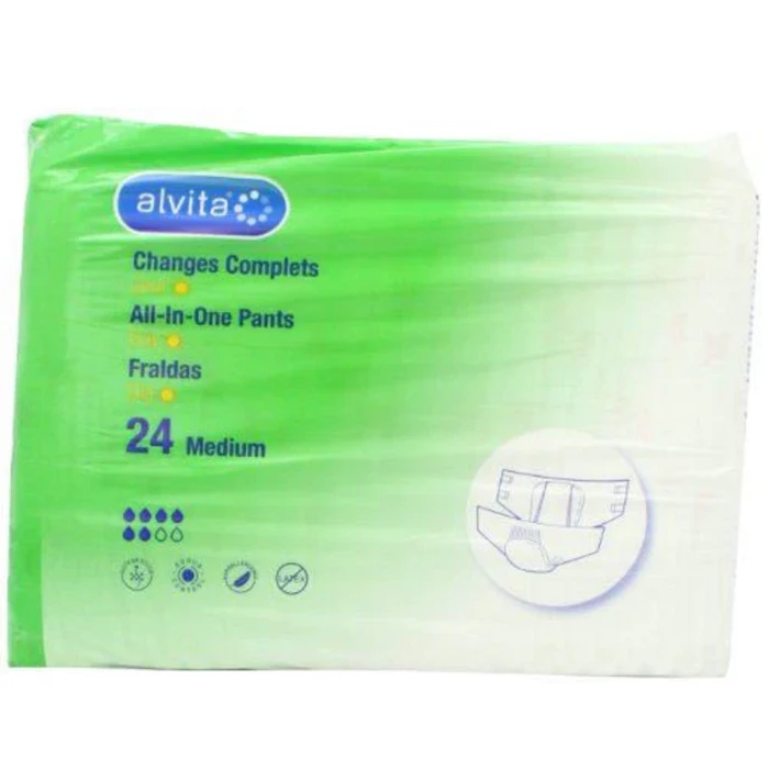 Alvita Incontinence Absorbent Adult Pants Day Medium 3 Alvita Incontinence Absorbent Adult Pants Day Medium