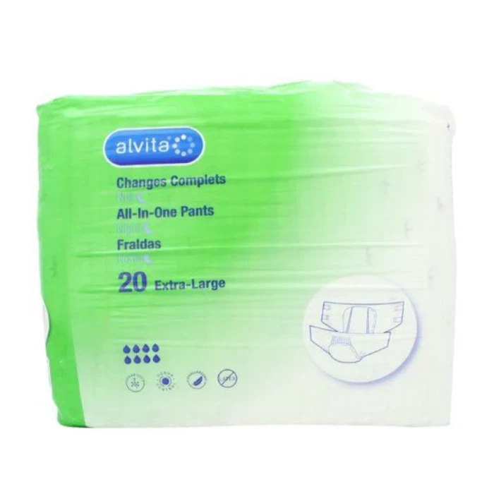 Alvita Incontinence Absorbent Adult Pants Night Extra Large 3 Alvita Incontinence Absorbent Adult Pants Night Extra Large