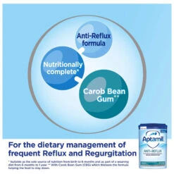 Aptamil Anti-Reflux Baby Milk Formula 7 Aptamil Anti-Reflux Baby Milk Formula -Health Care Store Aptamil Anti Reflux Baby Milk Formula From Birth 2