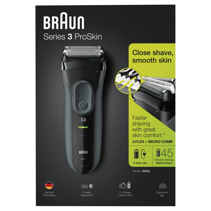 Braun Series 3 ProSkin 3000s Shaver 3 Braun Series 3 ProSkin 3000s Shaver