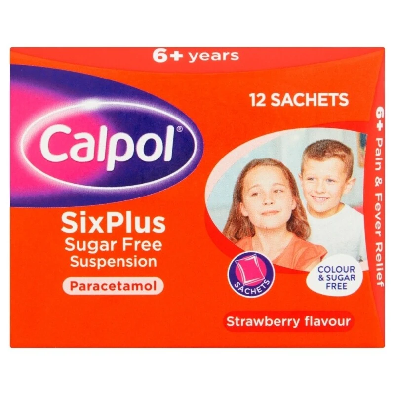 Calpol SixPlus Sugar Free Suspension Sachets 4 Calpol SixPlus Sugar Free Suspension Sachets - Image 2
