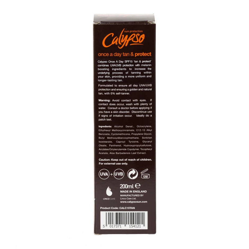 Calypso Once A Day Tan & Protect SPF15 4 Calypso Once A Day Tan & Protect SPF15 - Image 2