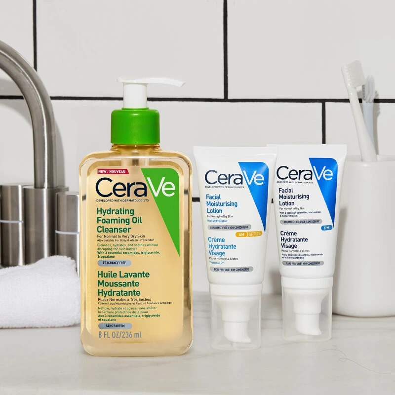 CeraVe Hydrating Foaming Oil Cleanser 4 CeraVe Hydrating Foaming Oil Cleanser - Image 2