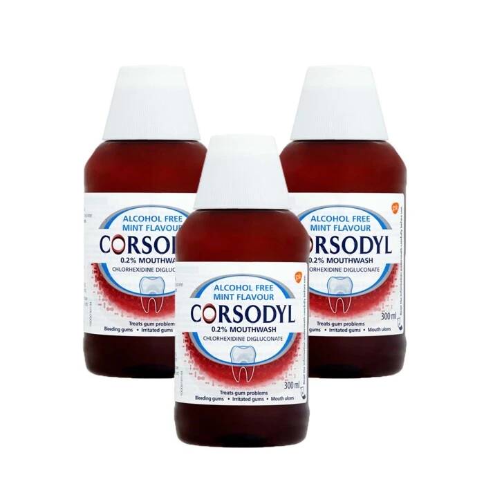 Corsodyl 0.2% Gum Problem Alcohol Free Mint Mouthwash 3 Corsodyl 0.2% Gum Problem Alcohol Free Mint Mouthwash