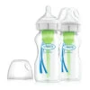 Dr Brown's Options+ Anti-Colic Bottles Twin Pack 2 Dr Brown's Options+ Anti-Colic Bottles Twin Pack -Health Care Store Dr Browns Options Anti Colic Bottles Twin Pack
