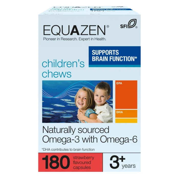 Equazen Children's Chews Omega 3 & Omega 6 Strawberry 3 Equazen Children's Chews Omega 3 & Omega 6 Strawberry
