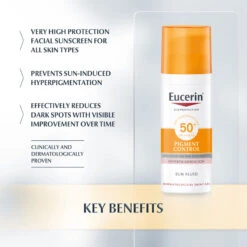 Eucerin Sun Protect Face Pigment Control SPF50+ 7 Eucerin Sun Protect Face Pigment Control SPF50+ -Health Care Store Eucerin Sun Protect Face Pigment Control SPF50 1 2