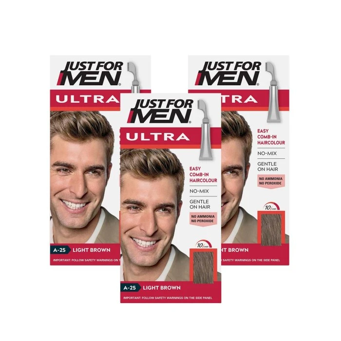 Just For Men Ultra Hair Dye Light Brown A-25 3 Just For Men Ultra Hair Dye Light Brown A-25