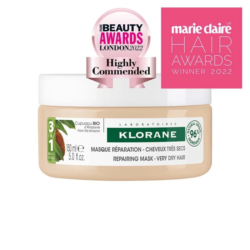 Klorane 3-In-1 Mask With Organic Cupuacu Butter For Very Dry, Damaged Hair 5 Klorane 3-In-1 Mask With Organic Cupuacu Butter For Very Dry, Damaged Hair - Image 3