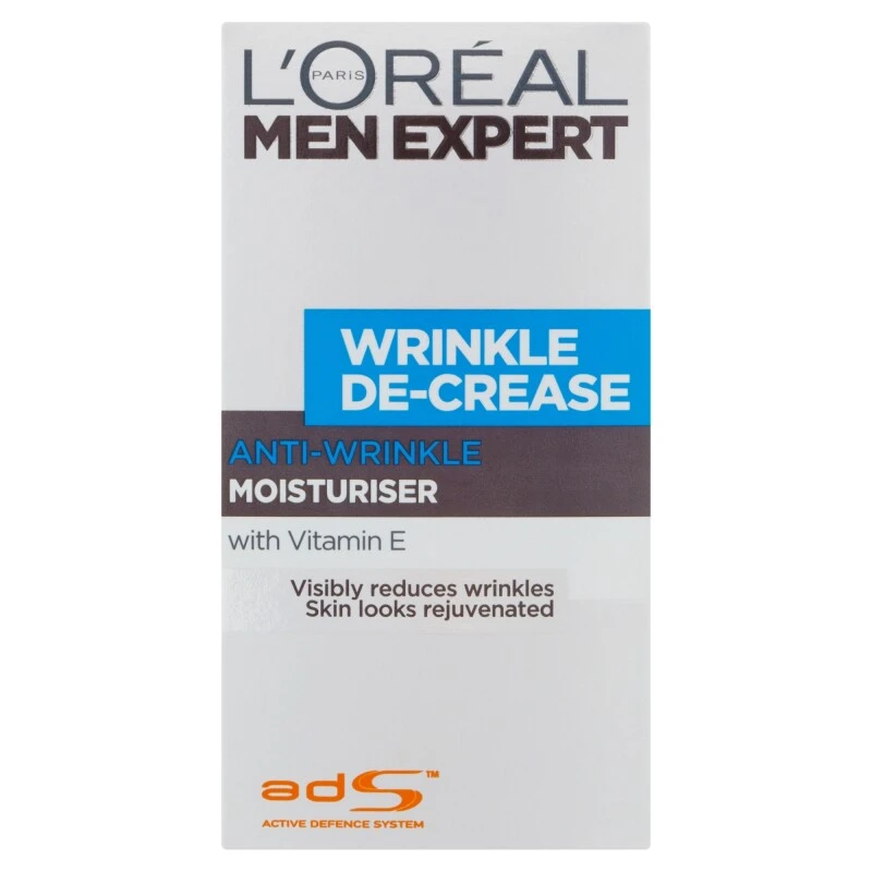 L'Oreal Paris Men Expert Wrinkle De-Crease Moisturiser 3 L'Oreal Paris Men Expert Wrinkle De-Crease Moisturiser