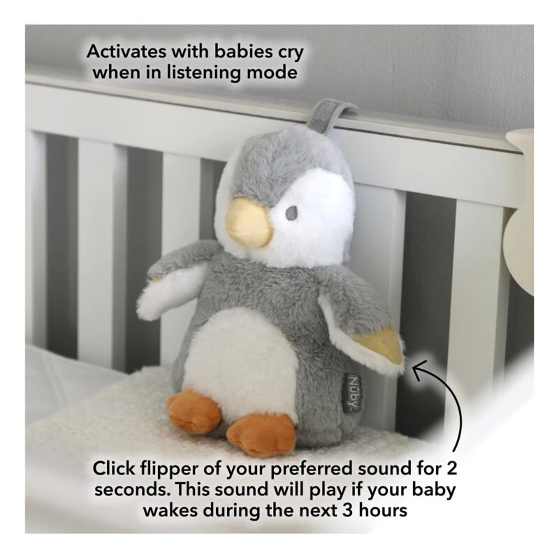 Nuby Cry Sensor Sleep Aid Penguin 5 Nuby Cry Sensor Sleep Aid Penguin - Image 3