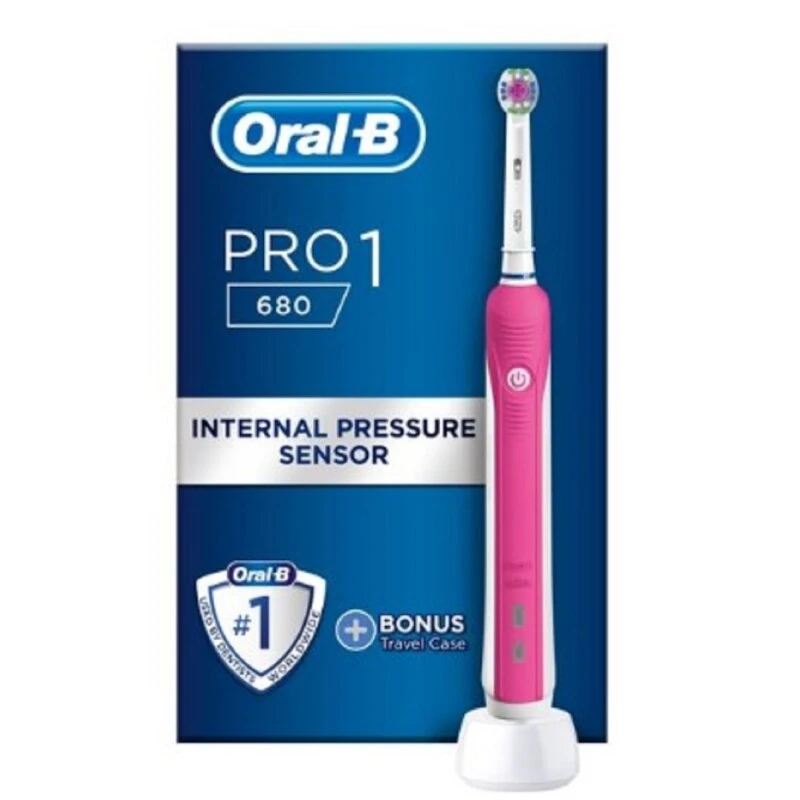 Oral B Oral-B Pro 680 Pink Power Toothbrush 3 Oral B Oral-B Pro 680 Pink Power Toothbrush