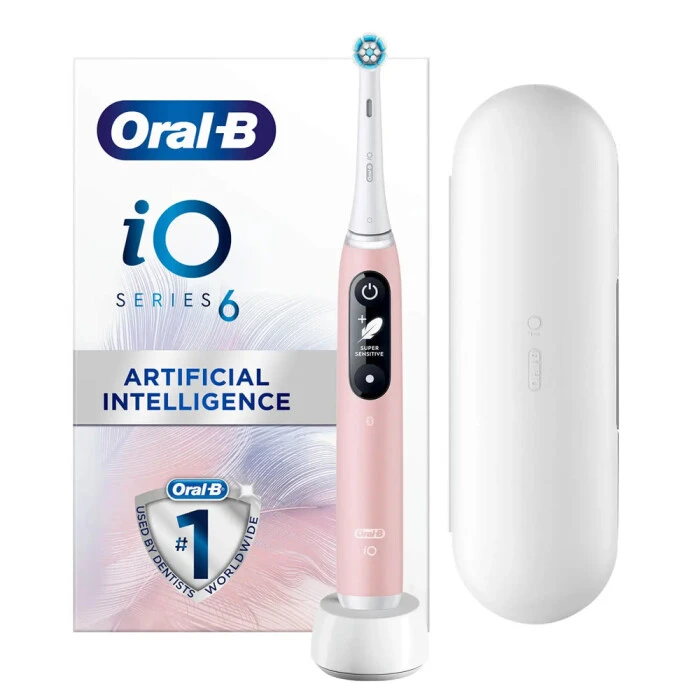 Oral B Oral-B IO6 Ultimate Clean Electric Toothbrush Pink Sand 3 Oral B Oral-B IO6 Ultimate Clean Electric Toothbrush Pink Sand