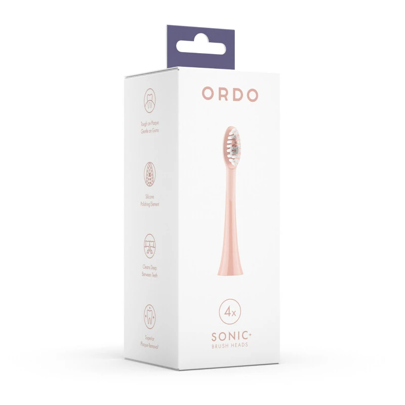 Ordo Sonic+ Electric Brush Heads Rose Gold 3 Ordo Sonic+ Electric Brush Heads Rose Gold