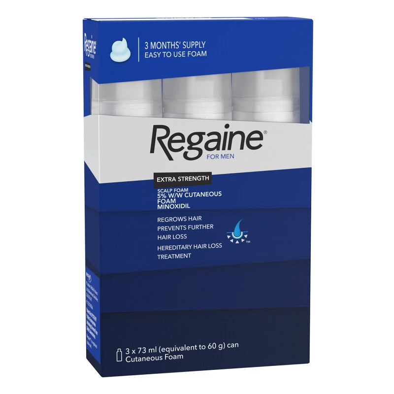 Regaine 5% Extra Strength Hair Regrowth Foam For Men - 3 Month Supply 4 Regaine 5% Extra Strength Hair Regrowth Foam For Men - 3 Month Supply - Image 2