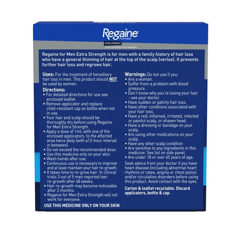 Regaine For Men Extra Strength Solution - 1 Month Supply 5 Regaine For Men Extra Strength Solution - 1 Month Supply - Image 3