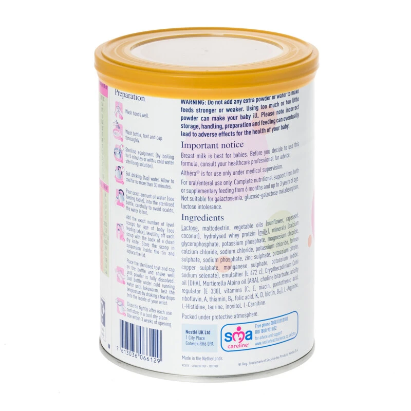 SMA Althera Infant Milk 4 SMA Althera Infant Milk - Image 2