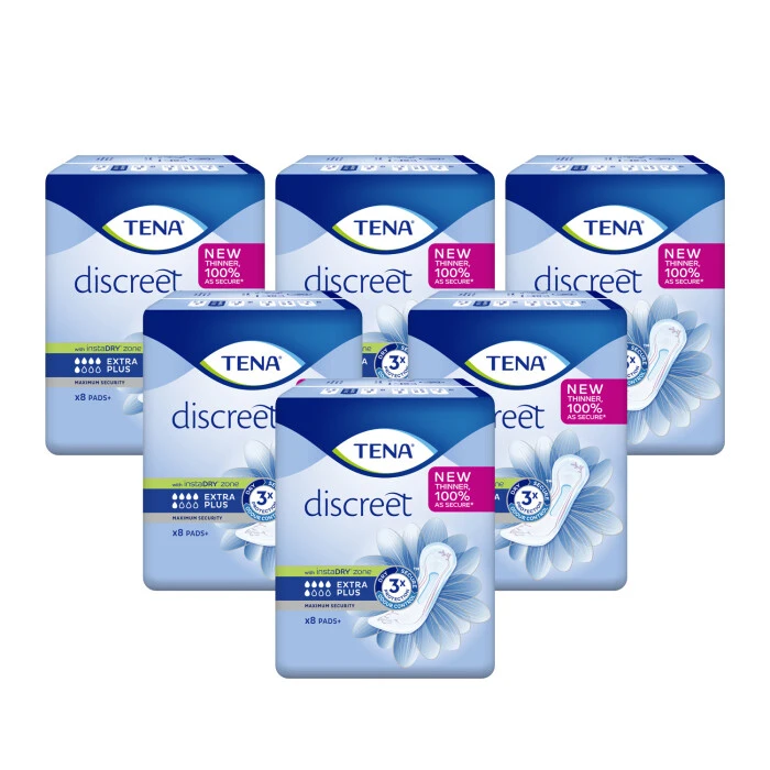 TENA Lady Discreet Extra Plus Incontinence Pads 3 TENA Lady Discreet Extra Plus Incontinence Pads