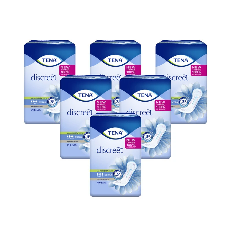 TENA Lady Discreet Extra Incontinence Pads 3 TENA Lady Discreet Extra Incontinence Pads