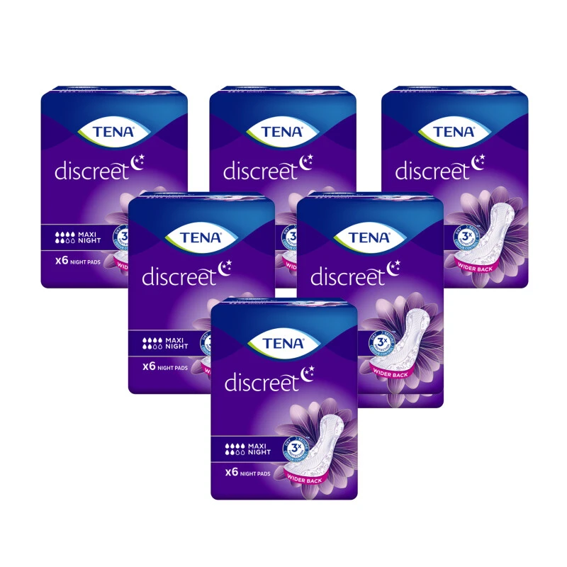TENA Lady Maxi Incontinence Night Pads 3 TENA Lady Maxi Incontinence Night Pads
