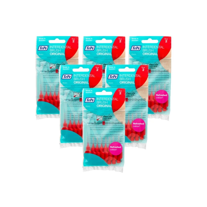 TePe Interdental Brushes Original Red 3 TePe Interdental Brushes Original Red