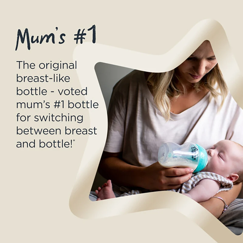 Tommee Tippee Advanced Anti-Colic Bottles Purple 4 Tommee Tippee Advanced Anti-Colic Bottles Purple - Image 2