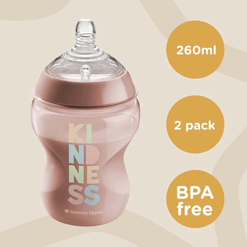 Tommee Tippee Closer To Nature Bottles Be Kind 4 Tommee Tippee Closer To Nature Bottles Be Kind - Image 2