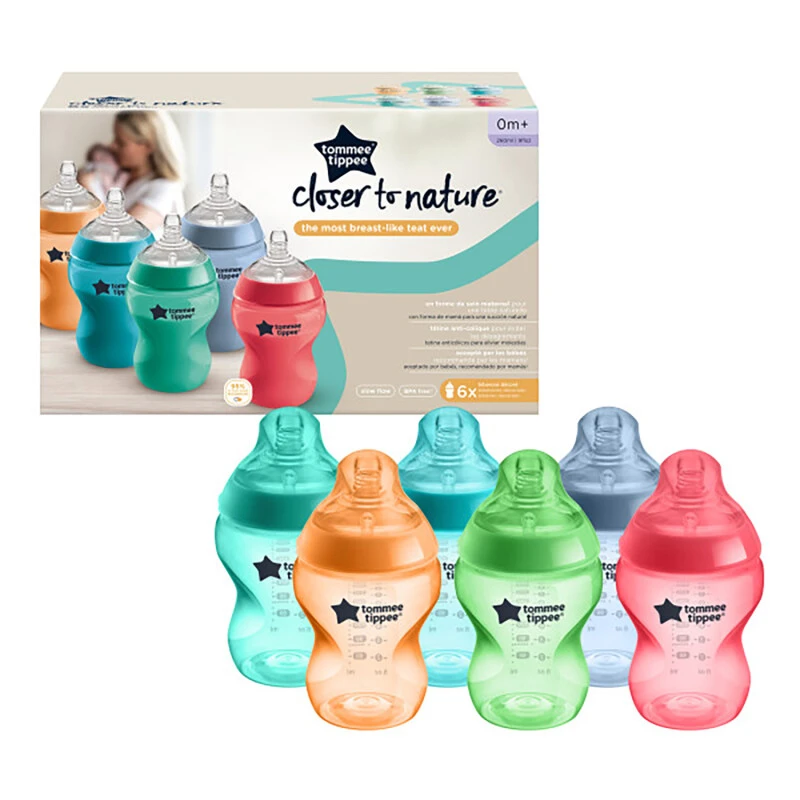 Tommee Tippee Closer To Nature Bottles Bright 3 Tommee Tippee Closer To Nature Bottles Bright