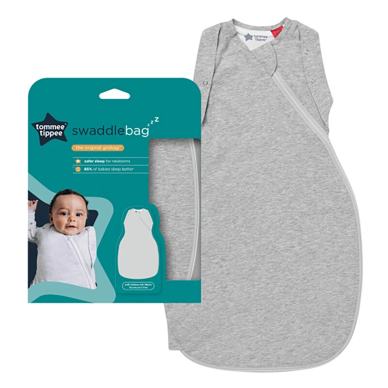 Tommee Tippee The Original Grobag Sky Grey Marl Swaddlebag 3-6 Months 1.0 Tog 3 Tommee Tippee The Original Grobag Sky Grey Marl Swaddlebag 3-6 Months 1.0 Tog