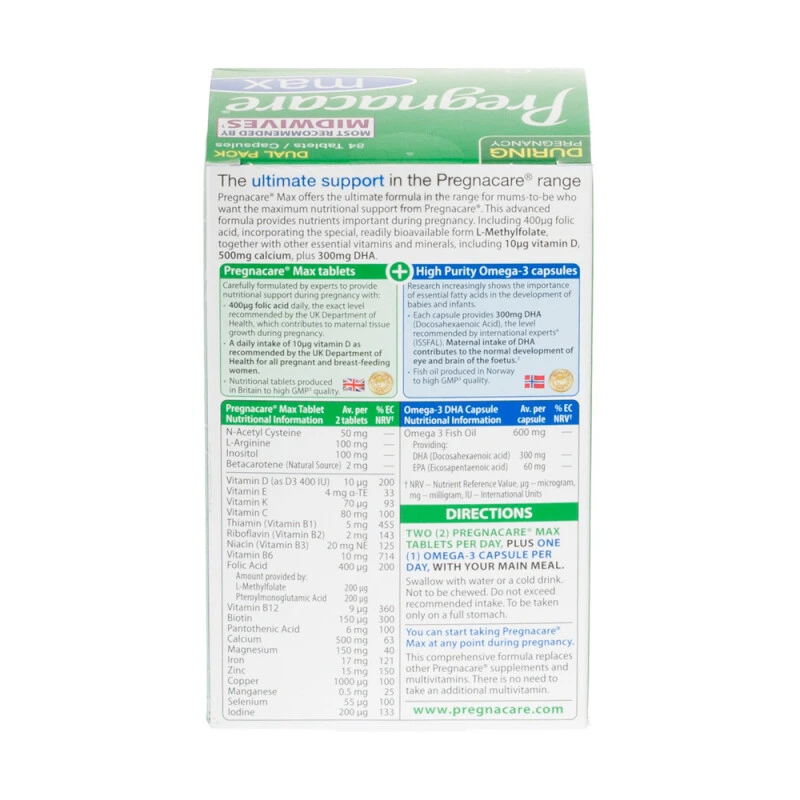 Vitabiotics Pregnacare Max 4 Vitabiotics Pregnacare Max - Image 2